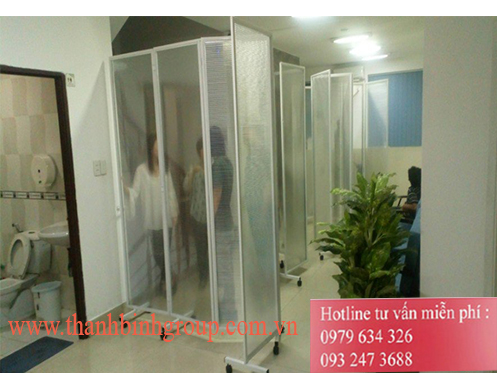 CÔNG TRÌNH VÁCH NGĂN DI ĐỘNG POLYCABONATE - KCX TÂN THUẬN QUẬN 7