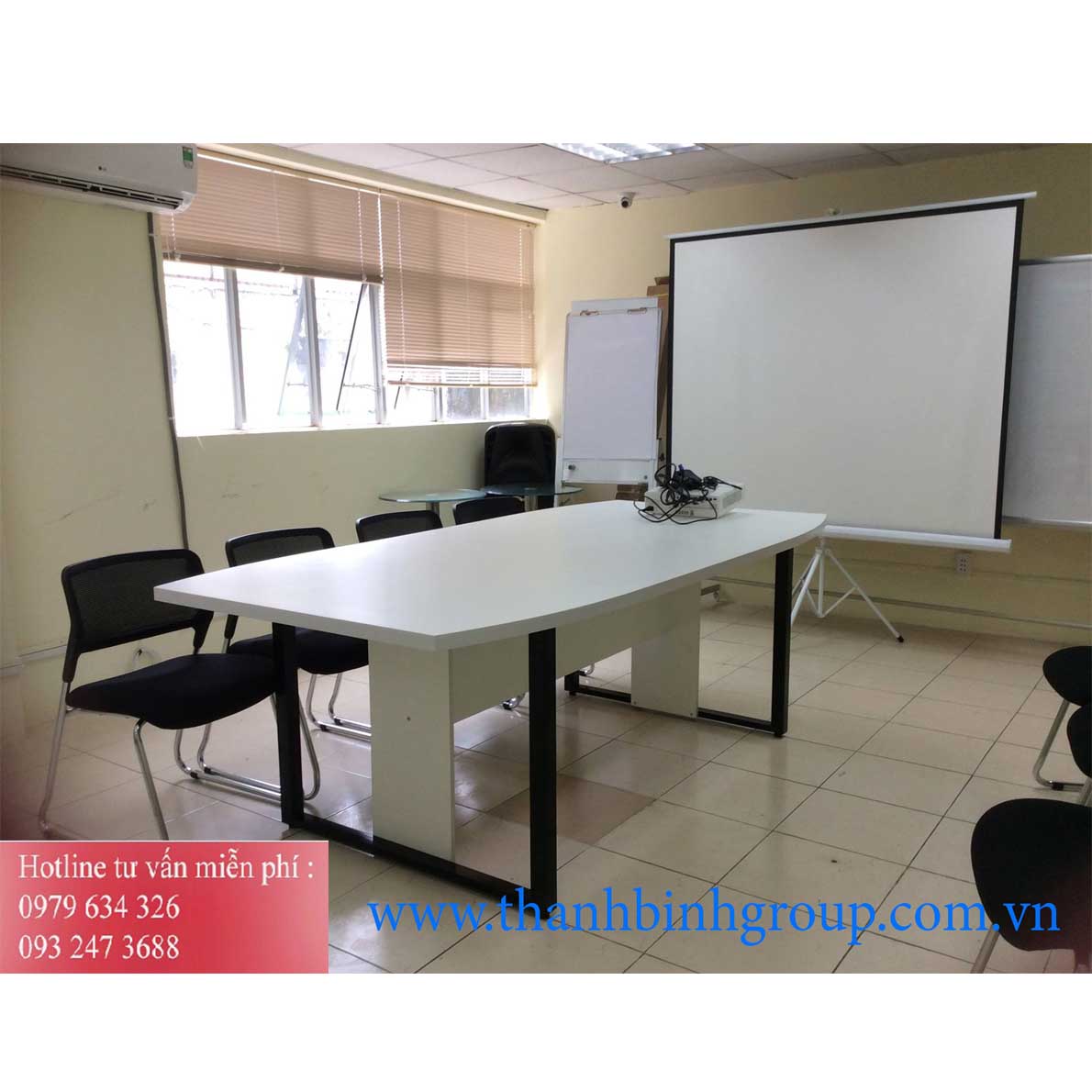 Bàn họp chân sắt BH14
