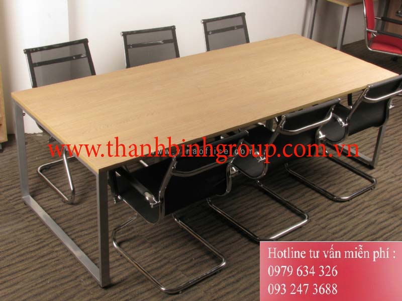 Bàn họp chân sắt hiện đại BH43