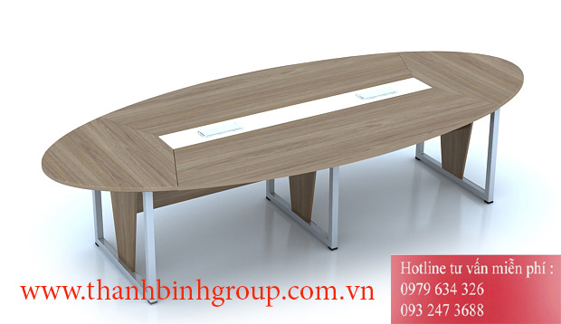 Bàn họp oval BH36